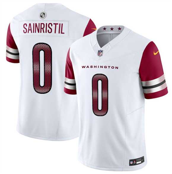 Mens Washington Commanders #0 Mike Sainristill White 2025 F.U.S.E. Vapor Limited Stitched Jersey Dzhi->washington commanders->NFL Jersey