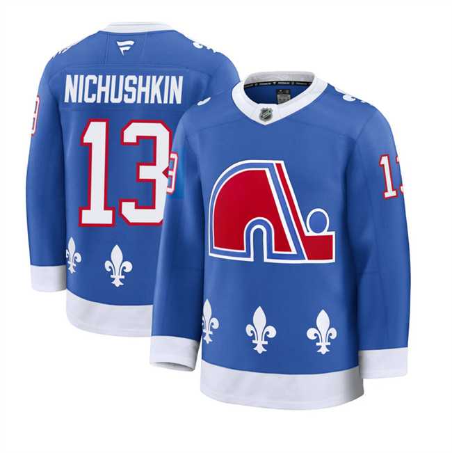 Men%27s Colorado Avalanche #13 Valeri Nichushkin Blue 2025 Alternate Stitched Jersey Dzhi->carolina hurricanes->NHL Jersey