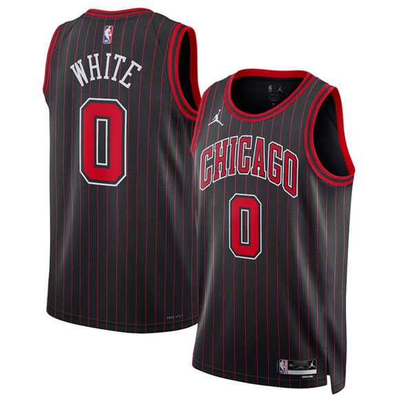 Mens Chicago Bulls #0 Coby White White 2024-25 City Edition Stitched Jersey Dzhi->chicago bulls->NBA Jersey
