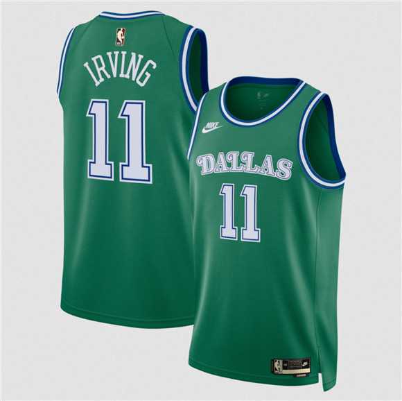 Mens Dallas Mavericks #11 Kyrie Irving Green 2025 Classic Edition Stitched Jersey Dzhi->dallas mavericks->NBA Jersey