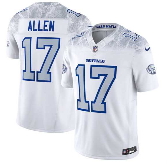 Men%27s Buffalo Bills #17 Josh Allen White 2025 F.U.S.E. %27Rivalries%27 Vapor Limited Stitched Jersey Dzhi->cleveland browns->NFL Jersey