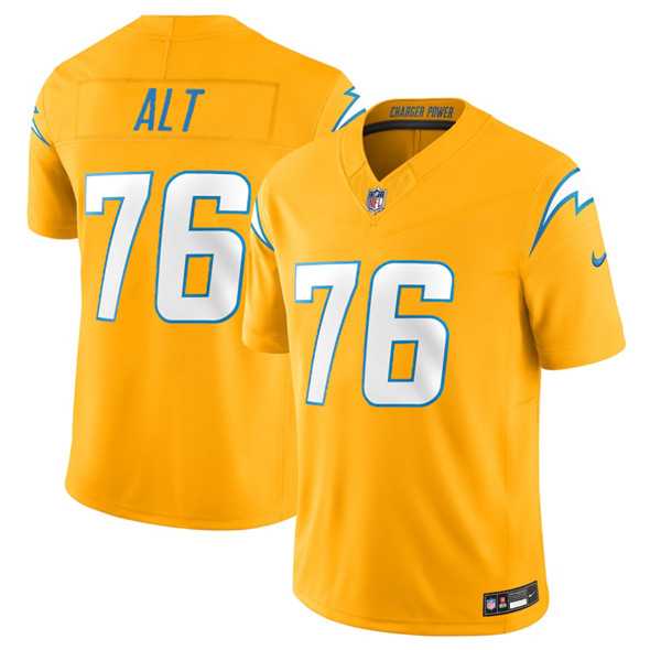 Men%27s Los Angeles Chargers #76 Joe Alt Gold 2025 F.U.S.E. Alternate Vapor Limited Stitched Jersey->minnesota vikings->NFL Jersey