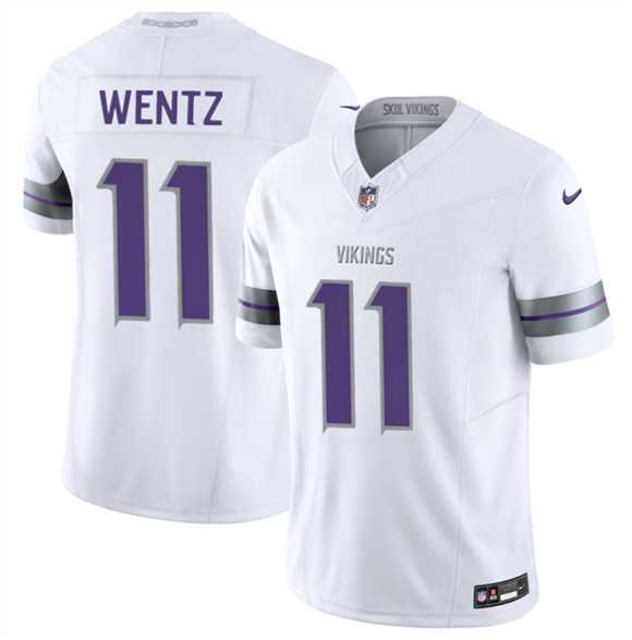 Men%27s Minnesota Vikings #11 Carson Wentz White 2025 F.U.S.E. Winter Warrior Limited Stitched Jersey Dzhi->new orleans saints->NFL Jersey