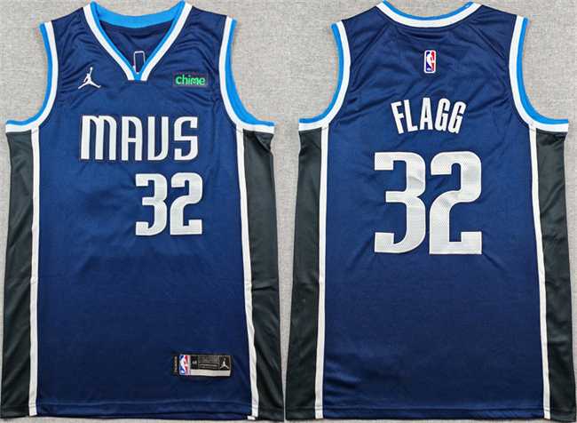 Mens Dallas Mavericks #32 Cooper Flagg Navy 2025 Statement Edition Stitched Basketball Jersey->dallas mavericks->NBA Jersey