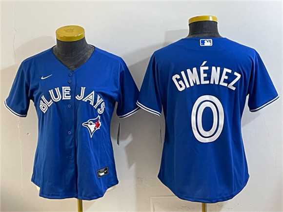 Women%27s Toronto Blue Jays #0 Andres Gimenez Blue Cool Base Stitched Jersey->baltimore orioles->MLB Jersey