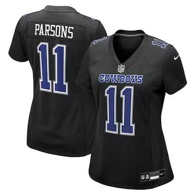 Women%27s Dallas Cowboys #11 Micah Parsons Carbon Black Fashion Nike Game Jersey Dzhi->pittsburgh steelers->NFL Jersey