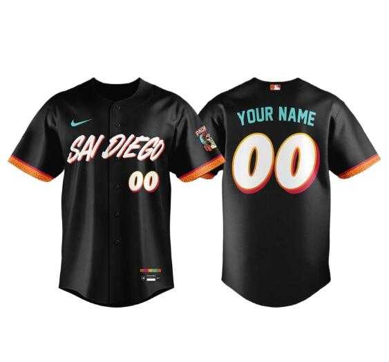 Mens San Diego Padres Custom 2026 City Connect Stadium Baseball Stitched Jersey Mens San Diego Padres Custom 2026 City Connect Stadium Baseball Stitched Jersey
