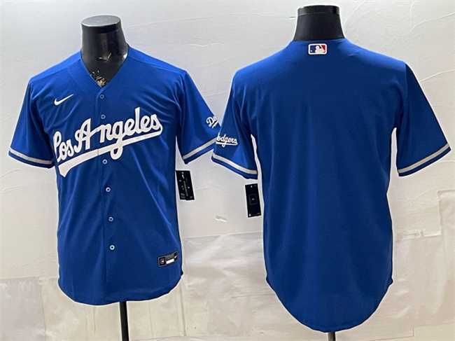 Men%27s Los Angeles Dodgers Blank Royal Alternate Stadium Stitched Jersey->chicago cubs->MLB Jersey