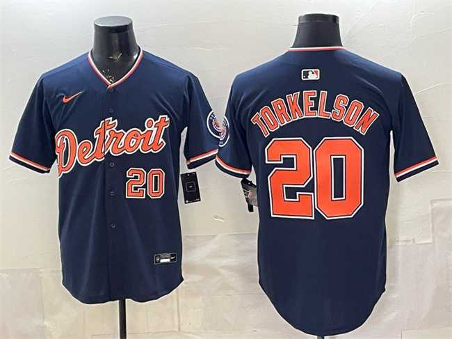 Mens Detroit Tigers #20 Spencer Torkelson Navy 2026 Alternate Vapor Premier Limited Stitched Jersey->detroit tigers->MLB Jersey