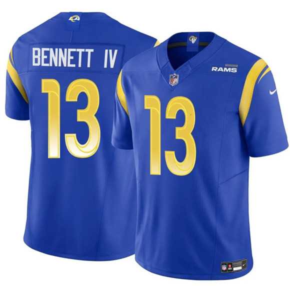 Men & Women & Youth Los Angeles Rams #13 Stetson Bennett IV Blue 2024 F.U.S.E. Vapor Untouchable Stitched Jersey->las vegas raiders->NFL Jersey