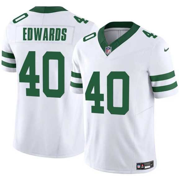 Men & Women & Youth New York Jets #40 Donovan Edwards White 2025 F.U.S.E. Vapor Untouchable Limited Stitched Jersey->pittsburgh steelers->NFL Jersey