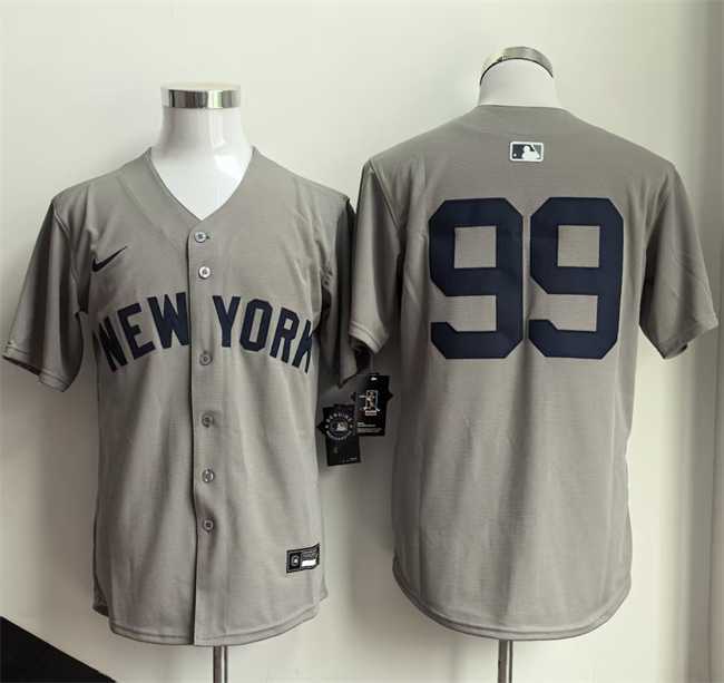 Men%27s New York Yankees #99 Aaron Judge Grey 2026 Limited Stitched Jersey->milwaukee brewers->MLB Jersey
