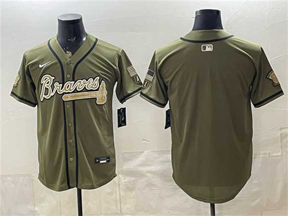 Men%27s Atlanta Braves Blank Olive 2026 Armed Forces Day Stitched Jersey Dzhi->baltimore orioles->MLB Jersey