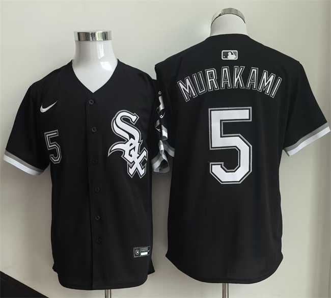 Men%27s Chicago White Sox #5 Munetaka Murakami Black 2025 Limited Stitched Jersey->cincinnati reds->MLB Jersey