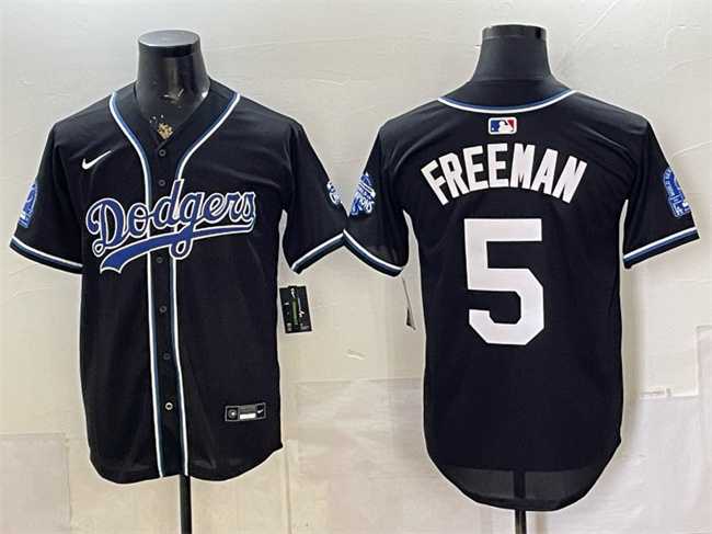 Men%27s Los Angeles Dodgers #5 Freddie Freeman B2B Champs 2026 Black Out Style Vapor Limited Stitched Jersey->los angeles dodgers->MLB Jersey