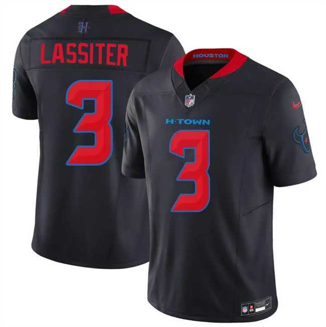 Mens Houston Texans #3 Kamari Lassiter Navy 2nd Alternate 2026 F.U.S.E. Vapor Limited Stitched Jersey Dzhi->houston texans->NFL Jersey