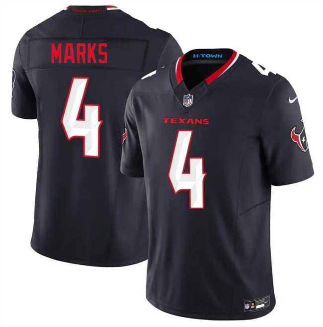 Mens Houston Texans #4 Woody Marks Navy 2nd Alternate 2026 F.U.S.E. Vapor Limited Stitched Jersey Dzhi->houston texans->NFL Jersey