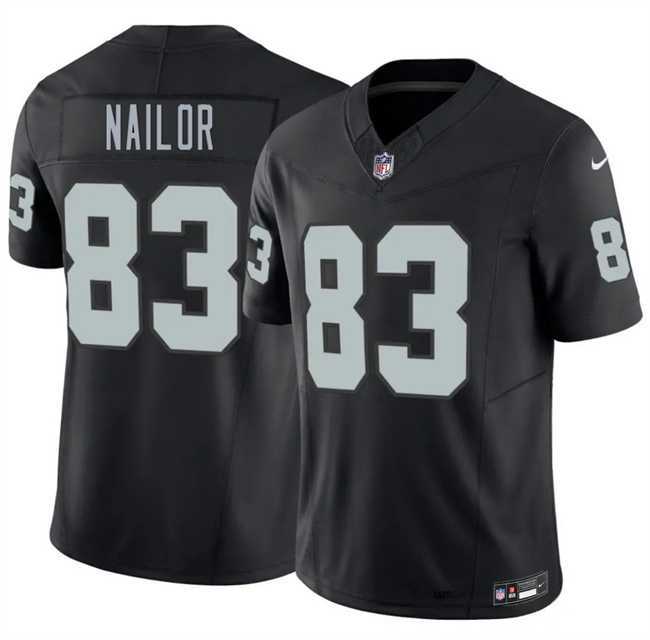 Men%27s Las Vegas Raiders #83 Jalen Nailor Black 2026 F.U.S.E. Vapor Untouchable Limited Stitched Jersey Dzhi->los angeles chargers->NFL Jersey