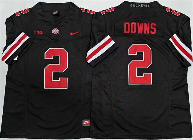 Mens Ohio State Buckeyes #2 Caleb Downs Black 2025 F.U.S.E. Limited Stitched Jersey->ohio state buckeyes->NCAA Jersey