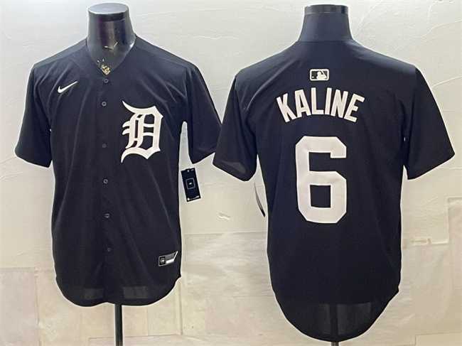Mens Detroit Tigers #6 Al Kaline Black Limited Stitched Jersey->detroit tigers->MLB Jersey