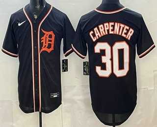 Mens Detroit Tigers #30 Kerry Carpenter 2026 Black Fashion Cool Base Jersey->detroit tigers->MLB Jersey