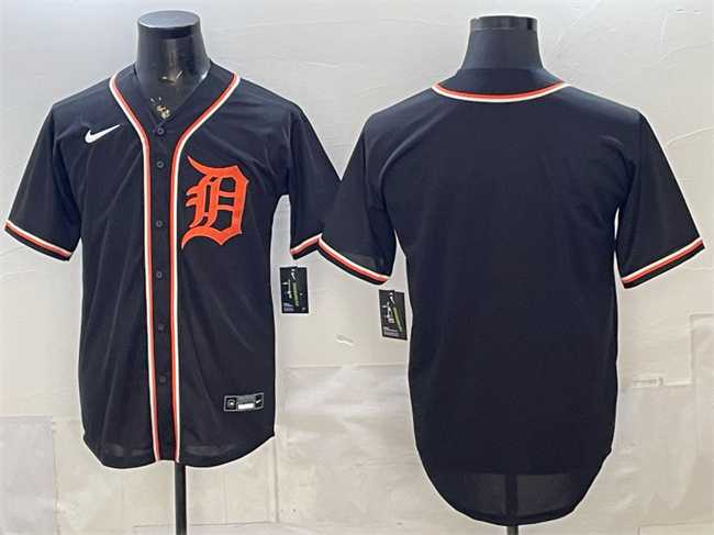 Mens Detroit Tigers Blank 2026 Fashion Replica Black Out Stitched Jersey->detroit tigers->MLB Jersey