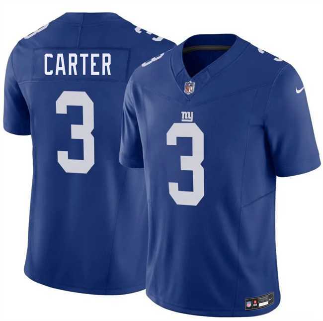Mens New York Giants #3 Abdul Carter Blue 2026 F.U.S.E. Vapor Untouchable Limited Stitched Jersey Dzhi->new york giants->NFL Jersey