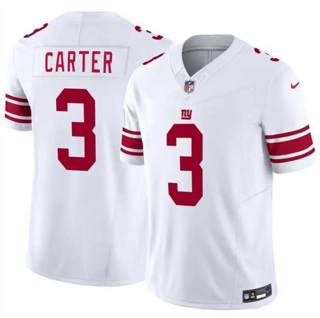 Mens New York Giants #3 Abdul Carter White 2026 F.U.S.E. Vapor Untouchable Limited Stitched Jersey Dzhi->new york giants->NFL Jersey