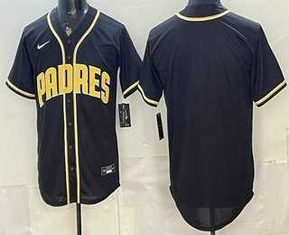Mens San Diego Padres Blank 2026 Black Fashion Cool Base Jersey->san diego padres->MLB Jersey