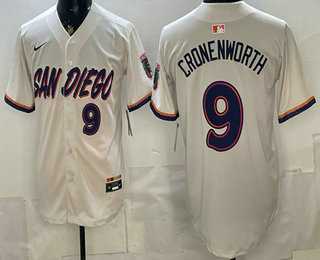 Mens San Diego Padres #9 Jake Cronenworth Cream 2026 City Connect Baseball Jersey->san diego padres->MLB Jersey