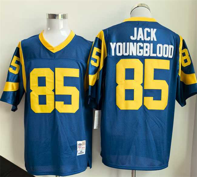Men%27s Los Angeles Rams #85 Jack Youngblood Royal Throwback Football Stitched Jersey->philadelphia eagles->NFL Jersey