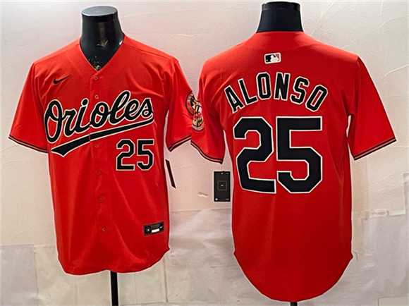 Mens Baltimore Orioles #25 Pete Alonso Orange 2025 Limited Stitched Jersey->baltimore orioles->MLB Jersey