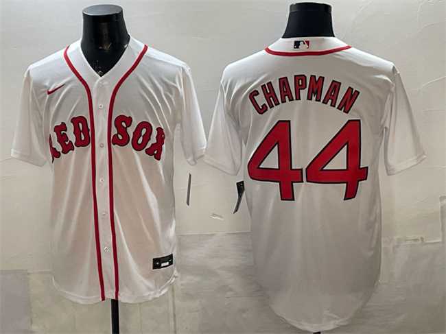 Men%27s Boston Red Sox #44 Aroldis Chapman White Cool Base Stitched Jersey->baltimore orioles->MLB Jersey