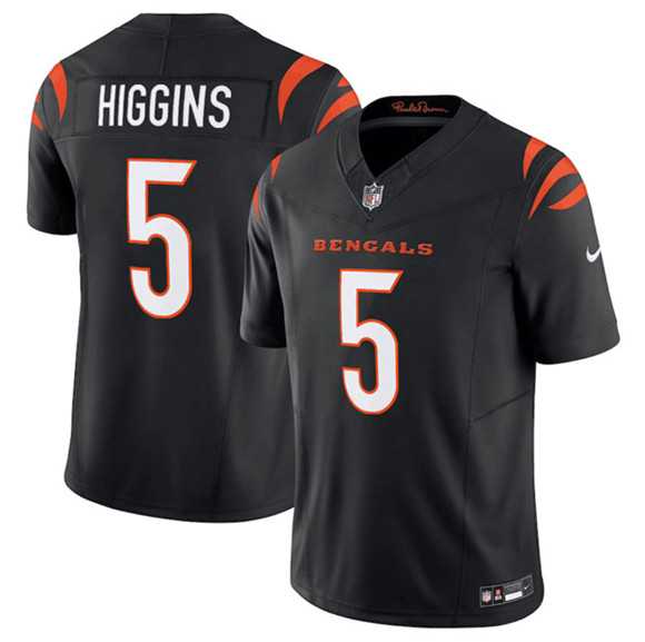 Men & Women & Youth Cincinnati Bengals #5 Tee Higgins Black F.U.S.E. Vapor Untouchable Limited Stitched Jersey->cincinnati bengals->NFL Jersey
