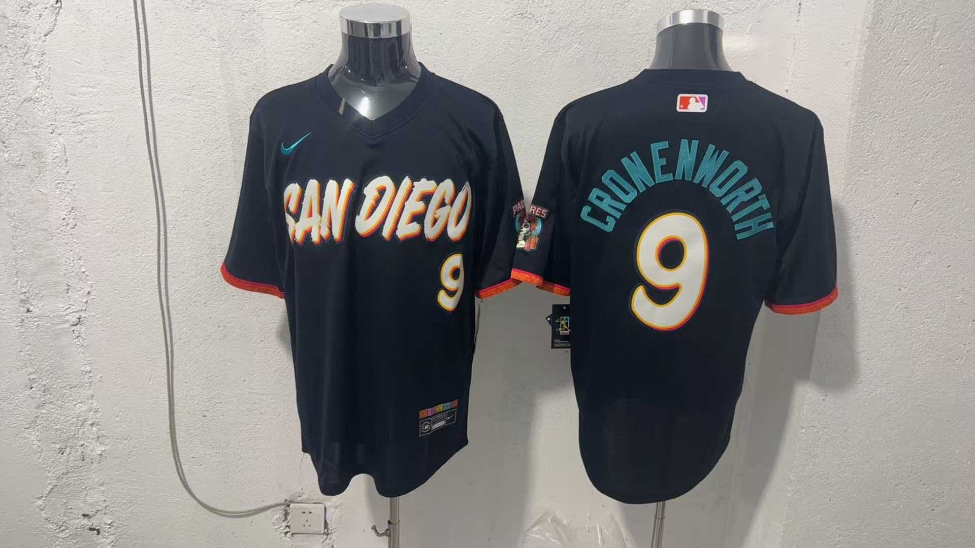 Mens San Diego Padres #9 Jake Cronenworth Black 2026 City Connect Stadium Jersey->san diego padres->MLB Jersey