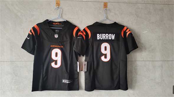 Womens Cincinnati Bengals #9 Joe Burrow Black F.U.S.E. Vapor Stitched Jersey->cincinnati bengals->NFL Jersey