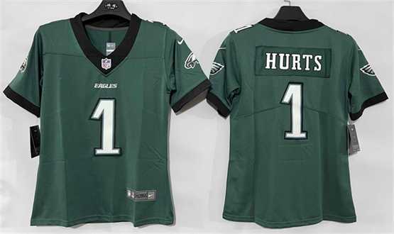 Women%27s Philadelphia Eagles #1 Jalen Hurts Green New Vapor Untouchable Limited Stitched Jersey->new orleans saints->NFL Jersey