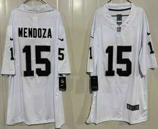 Men%27s Las Vegas Raiders #15 Fernando Mendoza Limited White Vapor Jersey->las vegas raiders->NFL Jersey