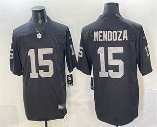 Men%27s Las Vegas Raiders #15 Fernando Mendoza Limited Black Vapor Jersey->las vegas raiders->NFL Jersey