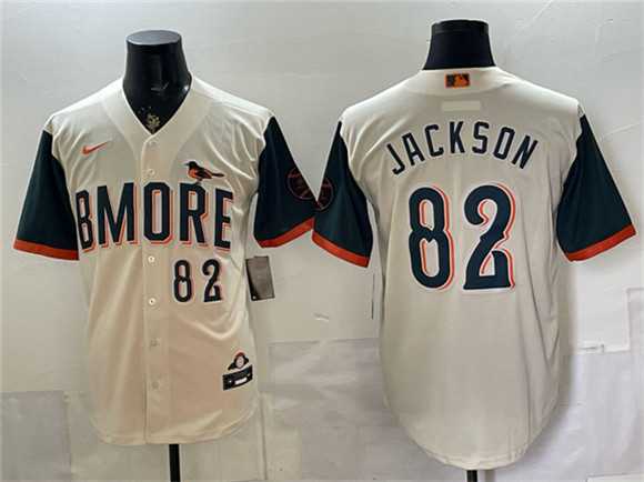 Mens Baltimore Orioles #82 Jeremiah Jackson Natural 2026 City Connect Stadium Stitched Jersey->baltimore orioles->MLB Jersey