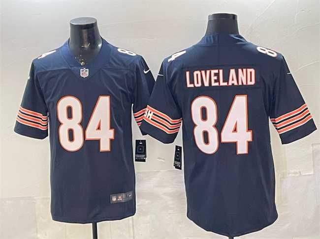 Mens Chicago Bears #84 Colston Loveland Navy Vapor Untouchable Stitched Jersey->chicago bears->NFL Jersey