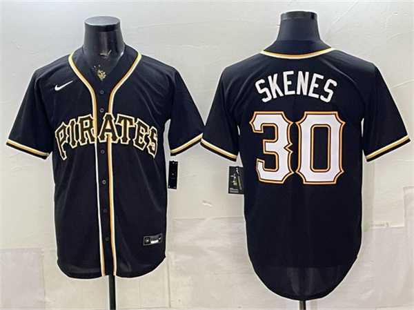 Mens Pittsburgh Pirates #30 Paul Skenes 2026 Fashion Black Out Stitched Jersey->pittsburgh pirates->MLB Jersey