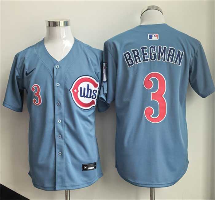 Men%27s Chicago Cubs #3 Alex Bregman Blue 2026 Limited Stitched Jersey->customized mlb jersey->Custom Jersey