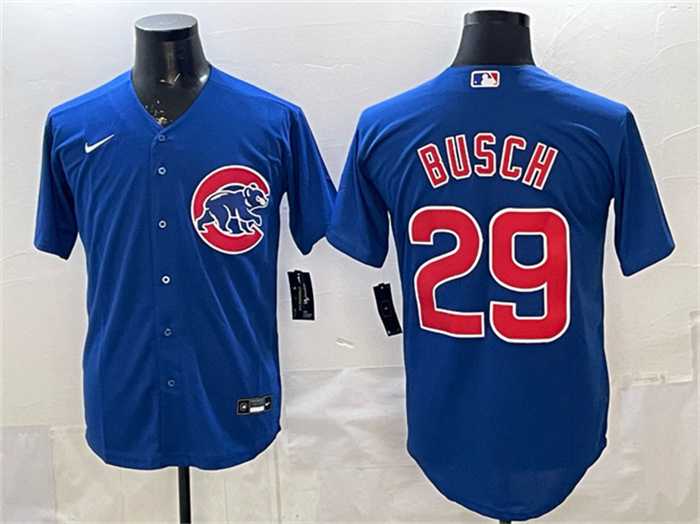 Mens Chicago Cubs #29 Michael Busch Royal Cool Base Stitched Jersey->chicago cubs->MLB Jersey