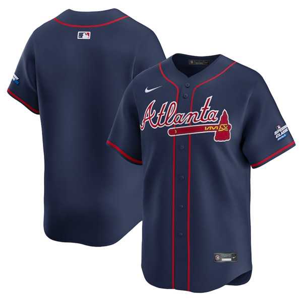 Men%27s Atlanta Braves Blank Navy 2025 Speedway Classic Alternate Limited Stitched Jersey Dzhi->baltimore orioles->MLB Jersey