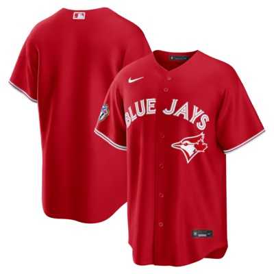 Men%27s Toronto Blue Jays Blank Red 50 Seasons Patch Stitched Jersey->toronto blue jays->MLB Jersey