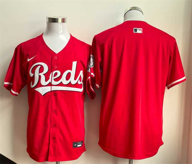 Mens Cincinnati Reds Blank Red Limited Stitched Jersey->cincinnati reds->MLB Jersey