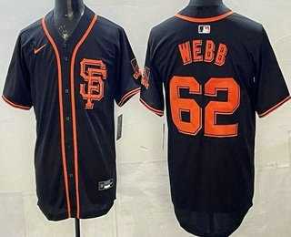 Mens San Francisco Giants #62 Logan Webb Black Limited Jersey->san francisco giants->MLB Jersey