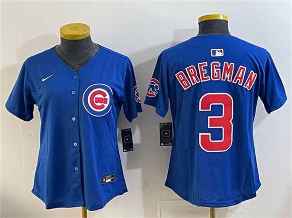 Youth Chicago Cubs #3 Alex Bregman Royal Vapor Limited Stitched Jersey->mlb youth jerseys->MLB Jersey