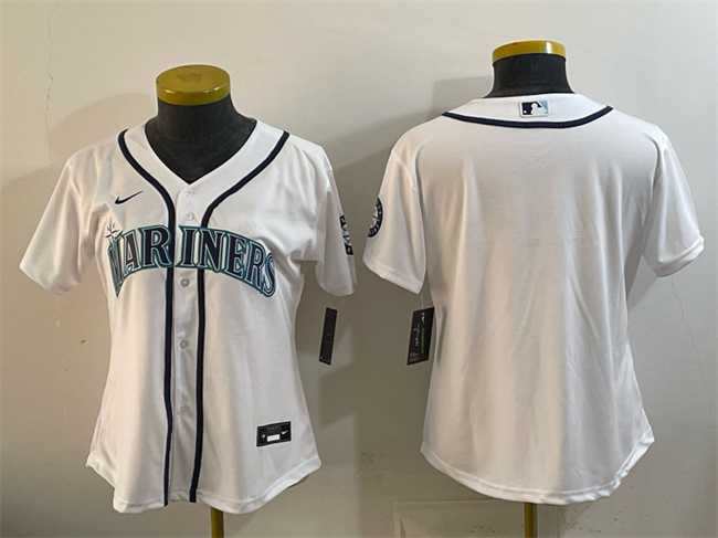 Youth Seattle Mariners Blank White Cool Base Stitched Jersey->mlb youth jerseys->MLB Jersey